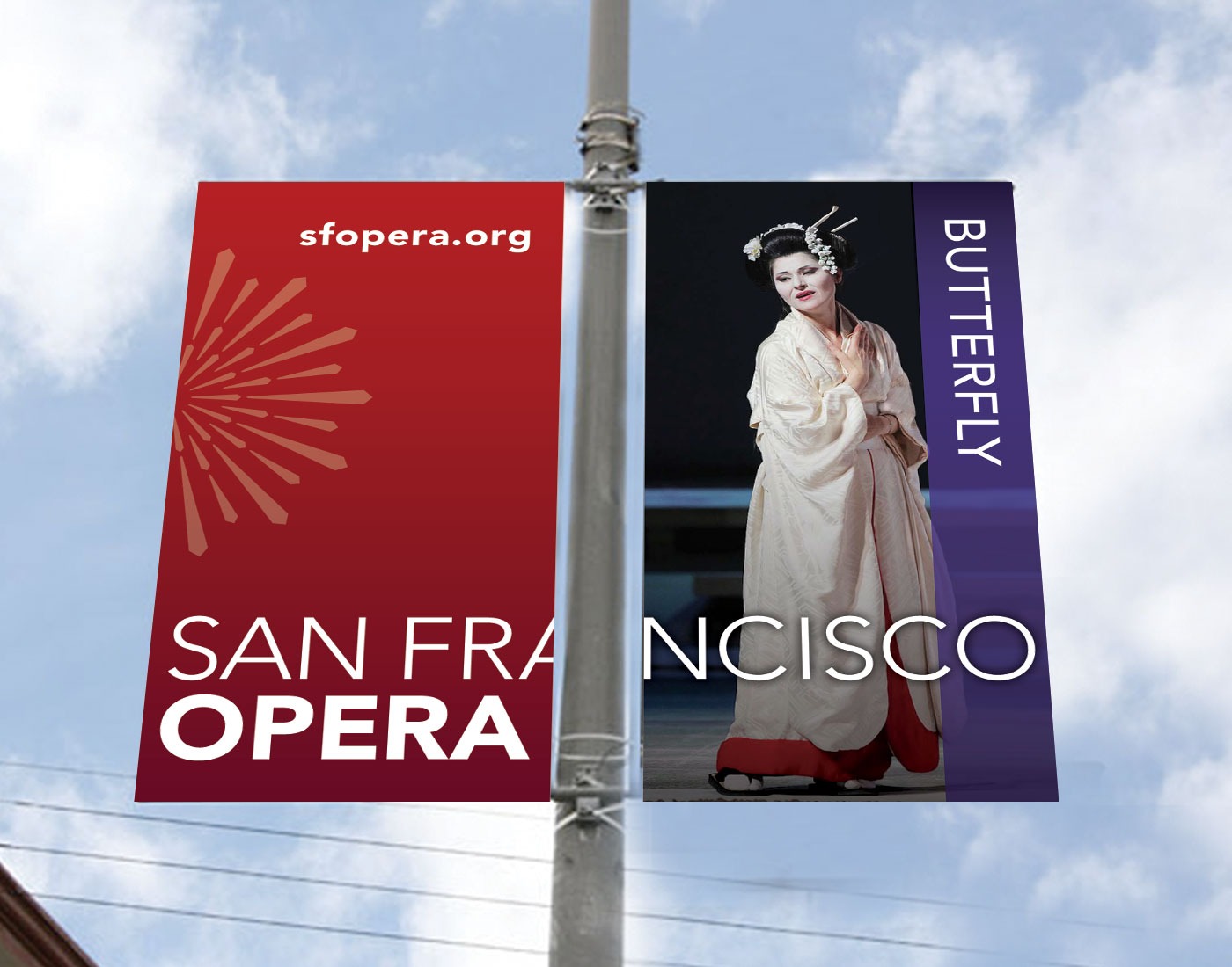 sfo-fall10-banner-1 San Francisco Opera Pole Banner - Butterfly