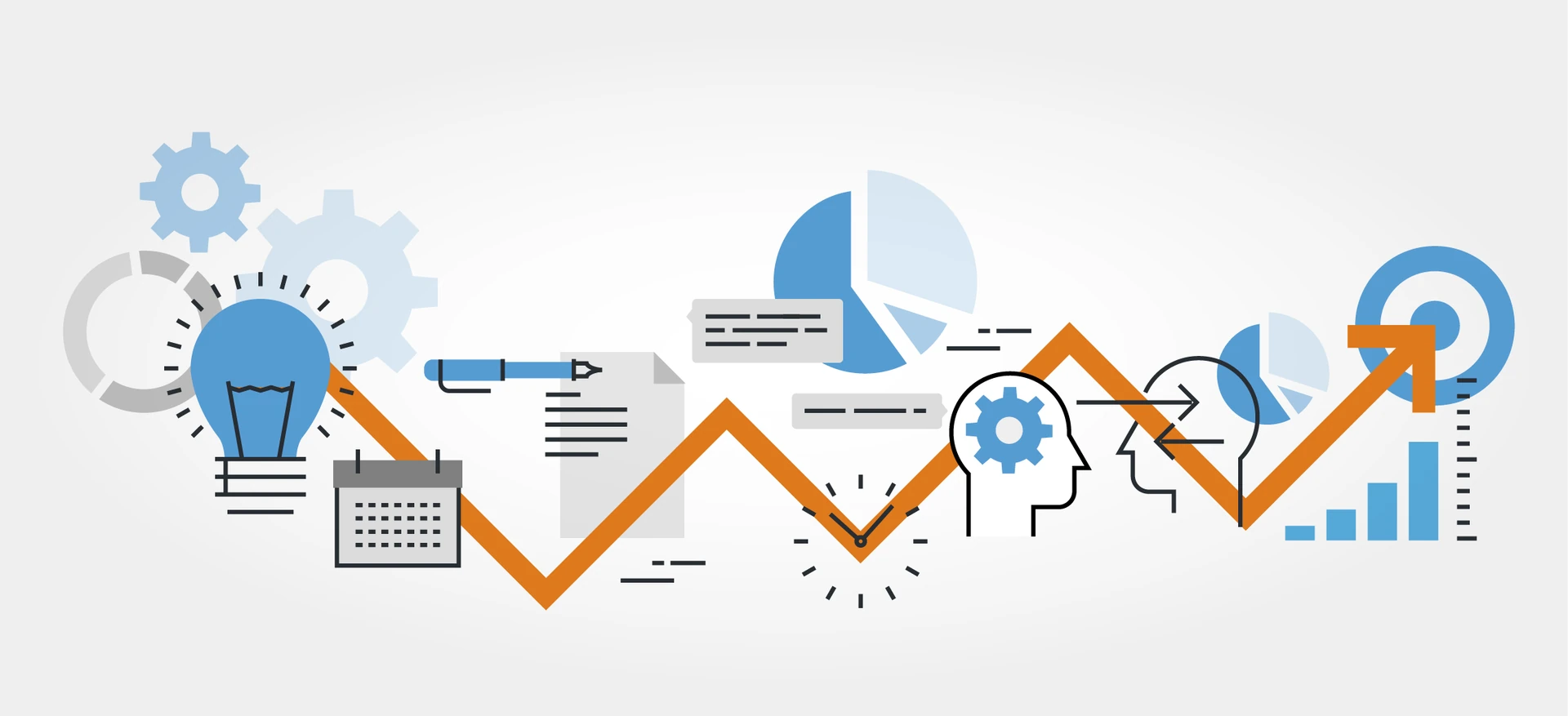 nonprofit design project process illustration nonprofit design project process illustration